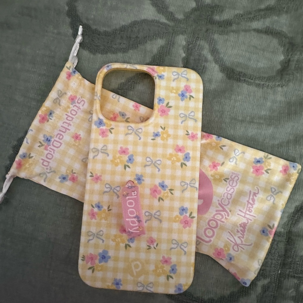 LoopyCases Yellow Floral Phone Case